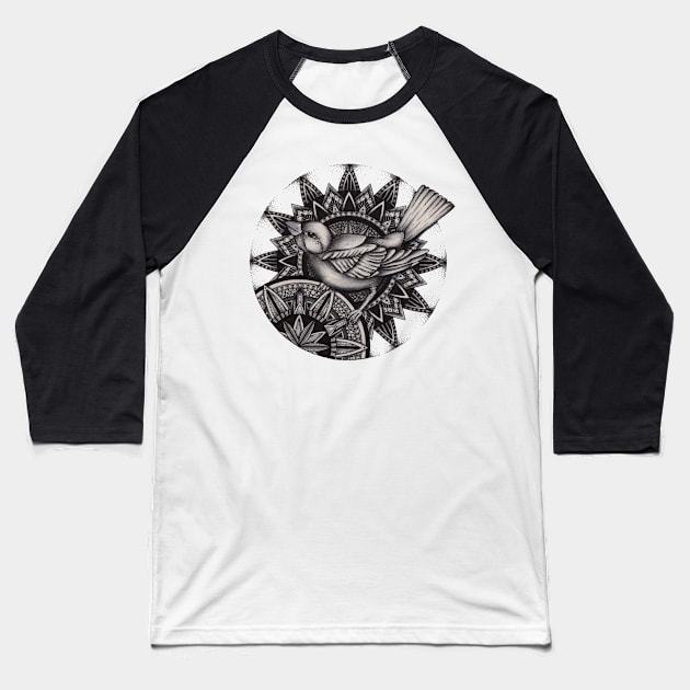 Hunter Sparrow Baseball T-Shirt by Litedawn